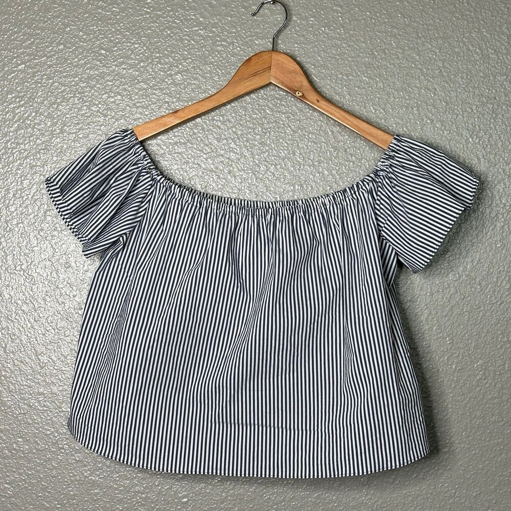 Zara striped Summer Top off the shoulder size small